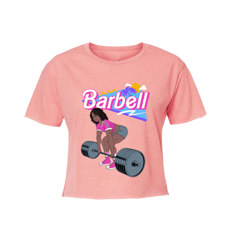 BARBell *Black Edition* (Women's Desert Pink Crop Tee)