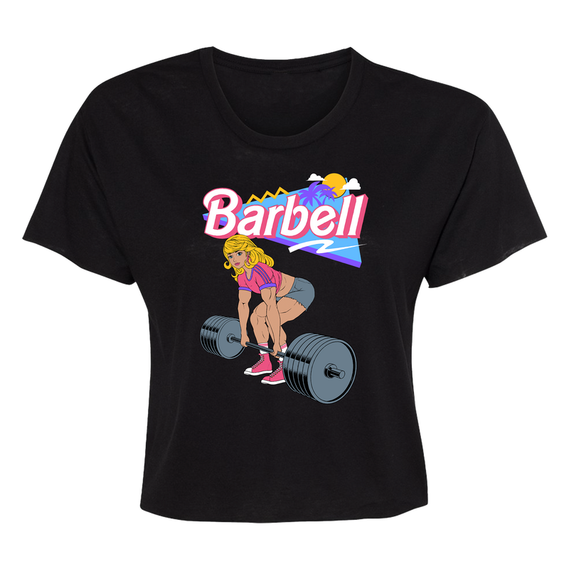BARBell *Blonde Edition* (Women's Black Crop Tee)