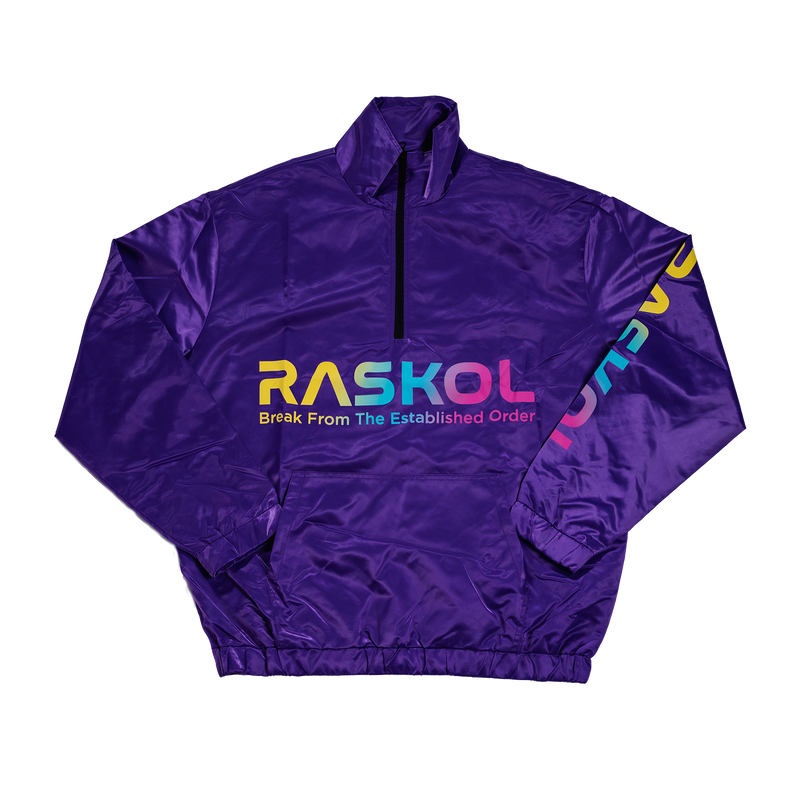 RASKOL Athletic Windbreaker Jacket (Purple)