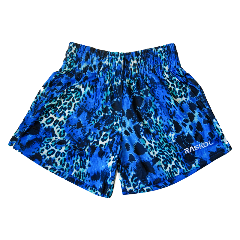 ELECTRIC BLUE PANTHER SILK DUMPYS SHORTS (5