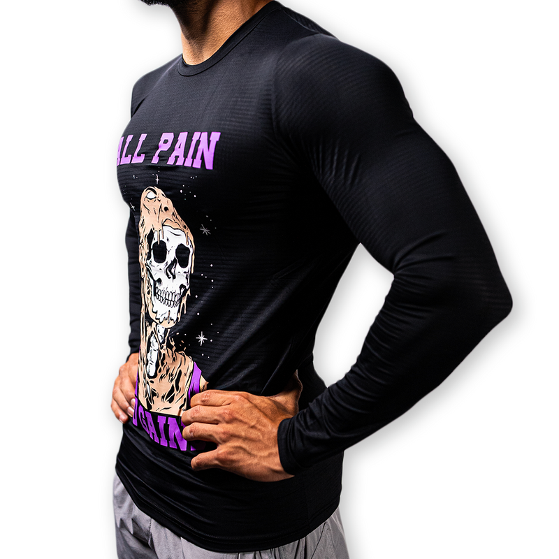 All Pain. No Gains. MUSCLE TEE LONG SLEEVE (LIMITED EDITION) *Read Size Chart*