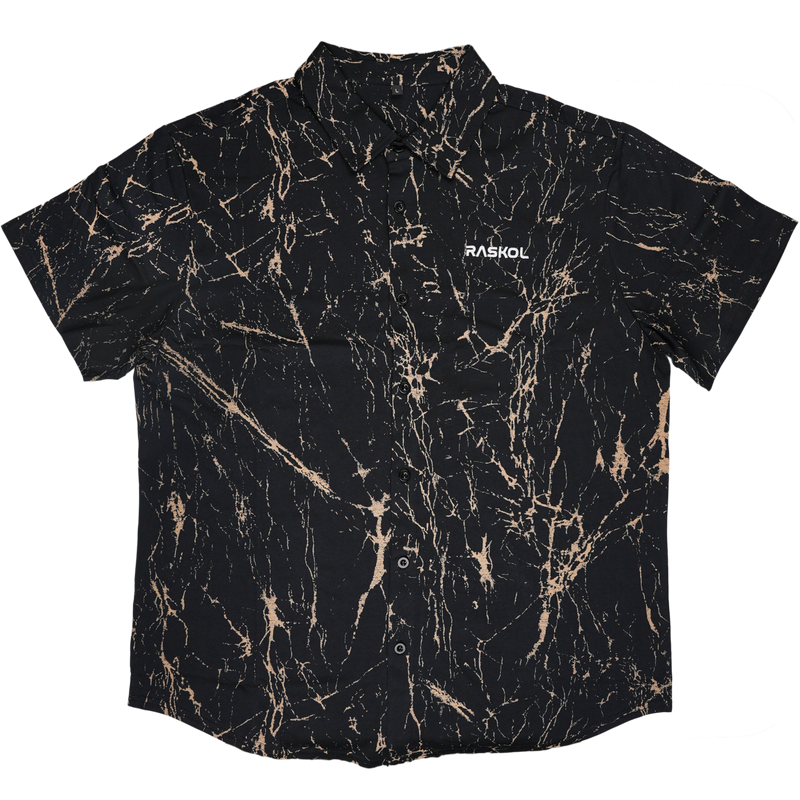 BLACK MARBLE (Post-Workout Button Up Top)