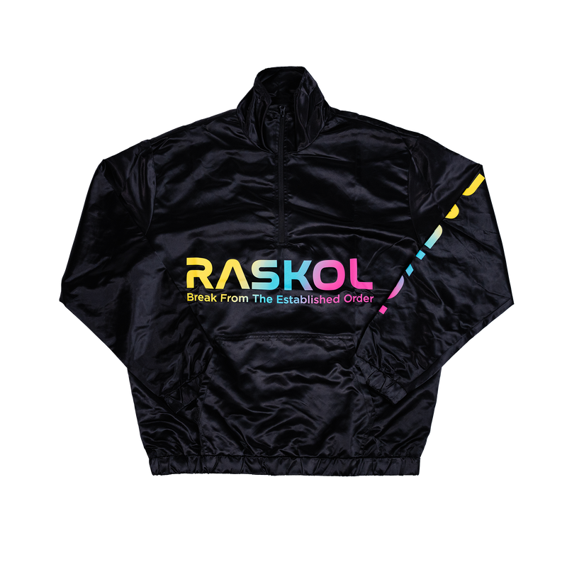 RASKOL Athletic Windbreaker Jacket (Black)