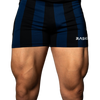 RASKOL Blue Striped Bodybuilding Compression Shorts