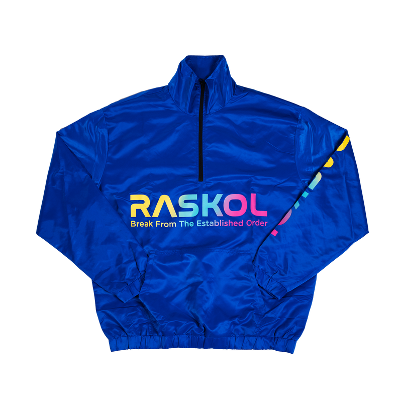 RASKOL Athletic Windbreaker Jacket (Blue)
