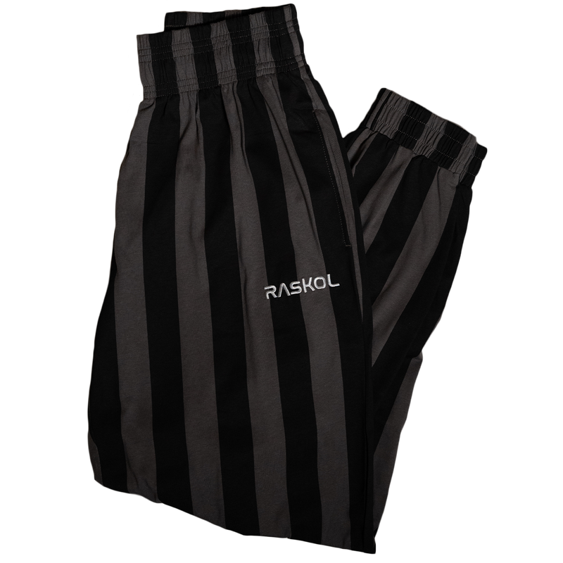 DUMP COVER 2.0 (CHARCOAL STRIPED Parachute Pants)