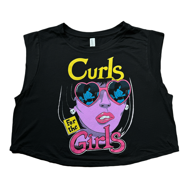 CURLS For The GIRLS (Black Crop Top Tank LIMITED Edition)