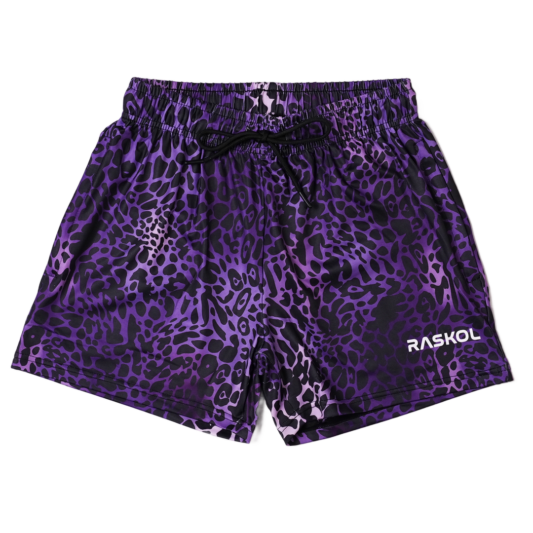 PURPLE LEOPARD APEX Bodybuilding Shorts
