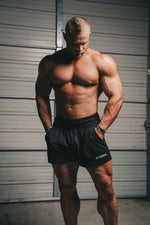 PLAIN BLACK DUMPYS SHORTS (5" Inseam)