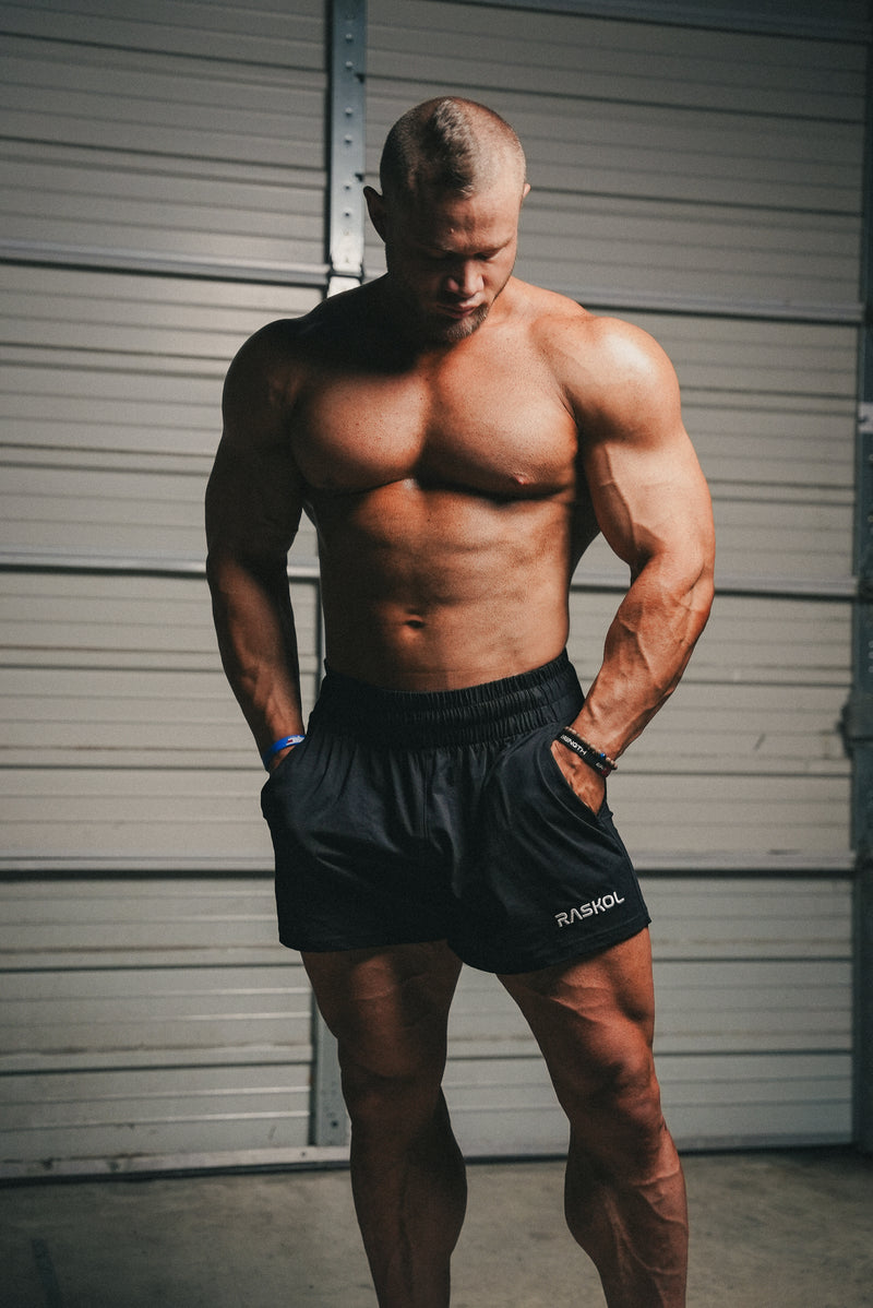 PLAIN BLACK DUMPYS SHORTS (5" Inseam)