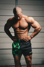 GREEN CHECKERED DUMPYS SHORTS (5" Inseam)