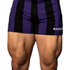 RASKOL Purple Striped Bodybuilding Compression Shorts