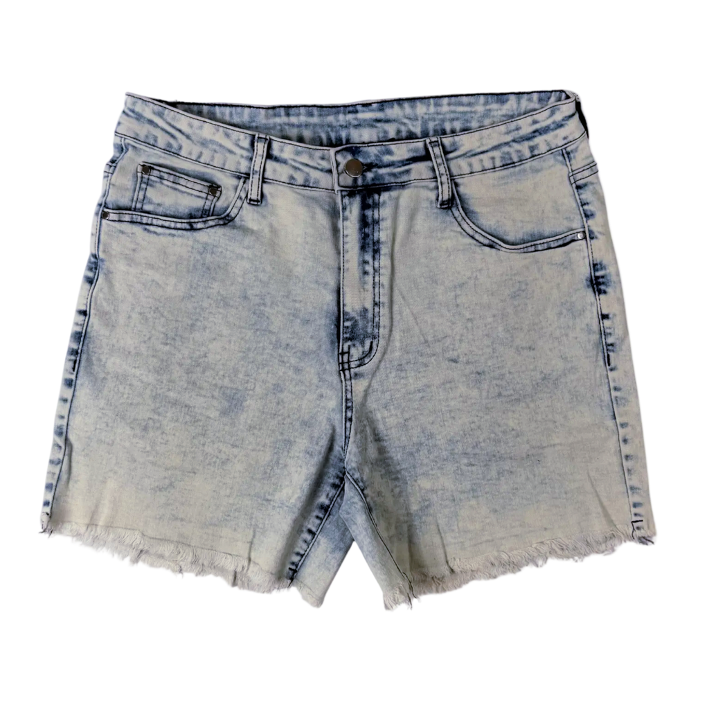 ACID WASH JORTS (PALE BLUE Limited Edition)