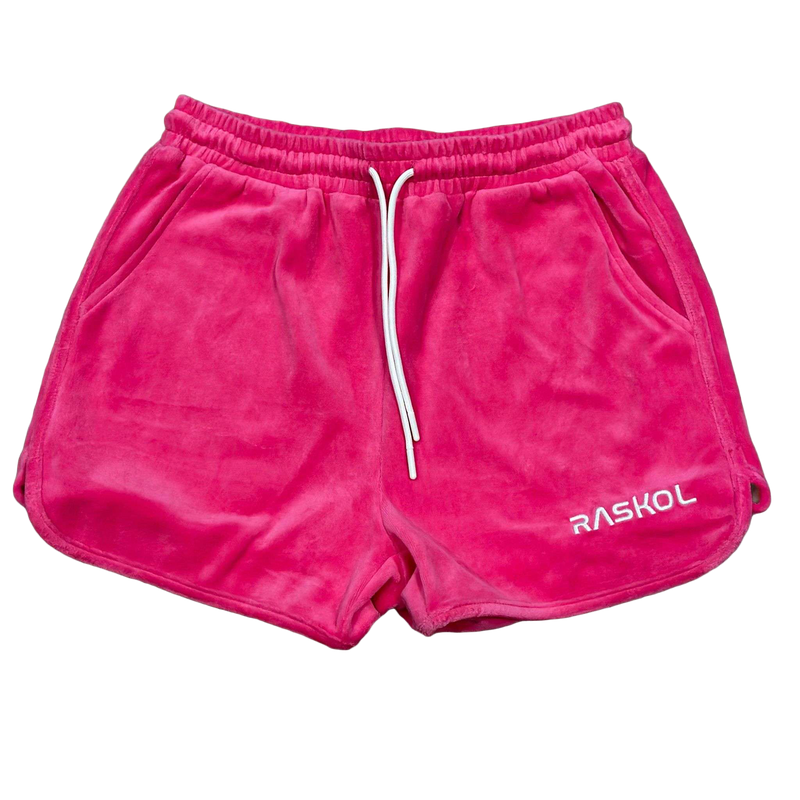 RASKOL Hot Pink Velour Shorts (LIMITED EDITION)