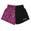 SPLIT PINK TIGER DUMPYS SHORTS (5" Inseam)