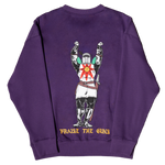 Praise The Guns (Royal Purple Comfy Crewneck)