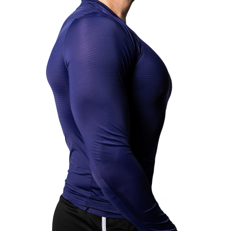 RASKOL LONG SLEEVE MUSCLE TEE (PURPLE LIMITED EDITION) *Read Sizing Chart*