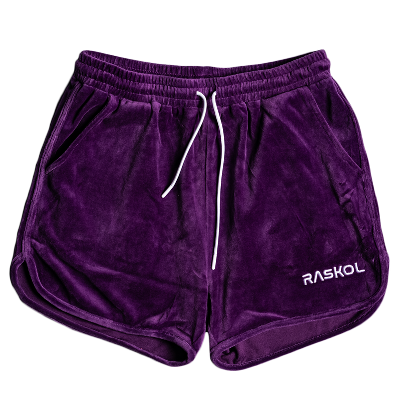 RASKOL Purple Velour Shorts (LIMITED EDITION)
