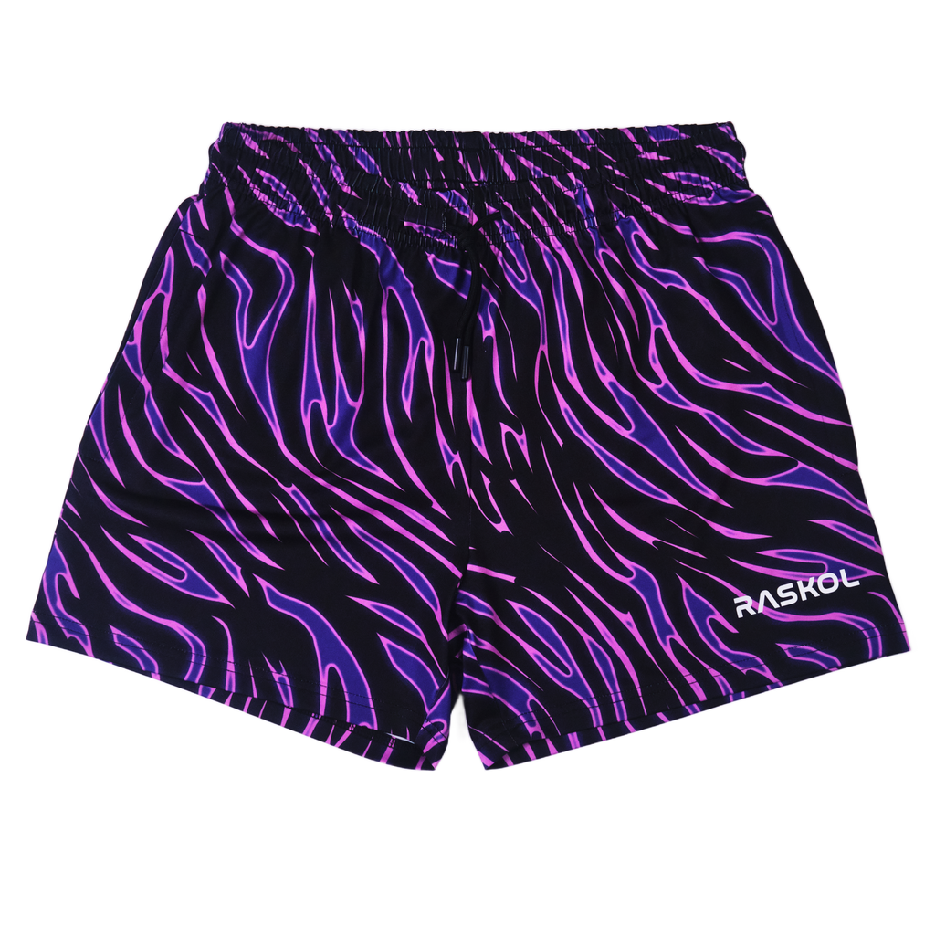 NEON PURPLE ZEBRA APEX Bodybuilding Shorts – Raskol Apparel