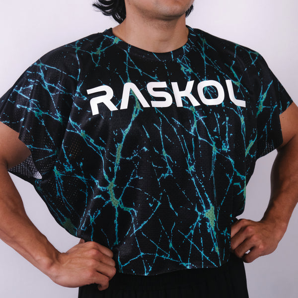 RADIOACTIVE CYAN LIGHTNING MESHWING (LIMITED EDITION) – Raskol Apparel