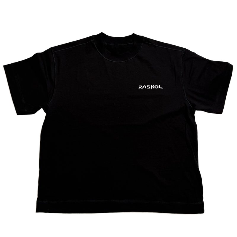 Go Rascal White Logo RASKOL - White Logo (100% Premium Heavy Cotton Gym Tee) – Raskol Apparel