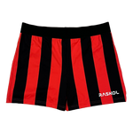 RASKOL Red Striped Bodybuilding Compression Shorts