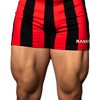 RASKOL Red Striped Bodybuilding Compression Shorts