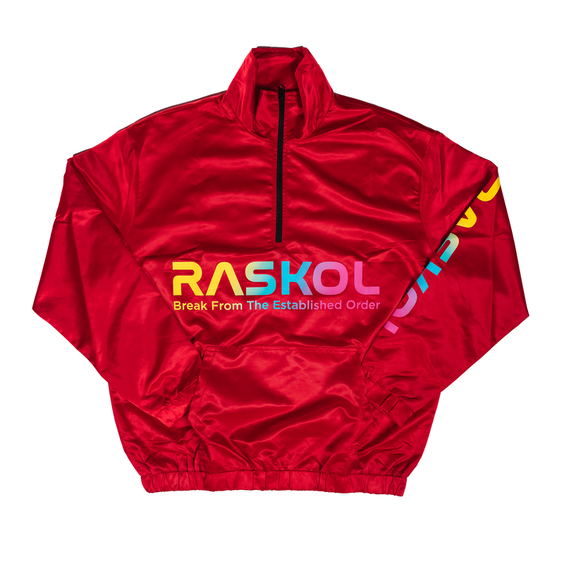 RASKOL Athletic Windbreaker Jacket (Red)