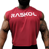 RASKOL Retro Cutoff Tank Top (BURGUNDY)