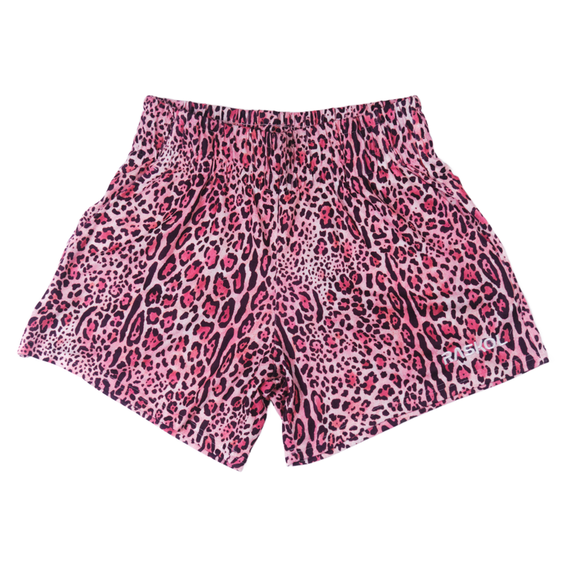 SILK RUBY PINK CHEETAH DUMPYS SHORTS (5