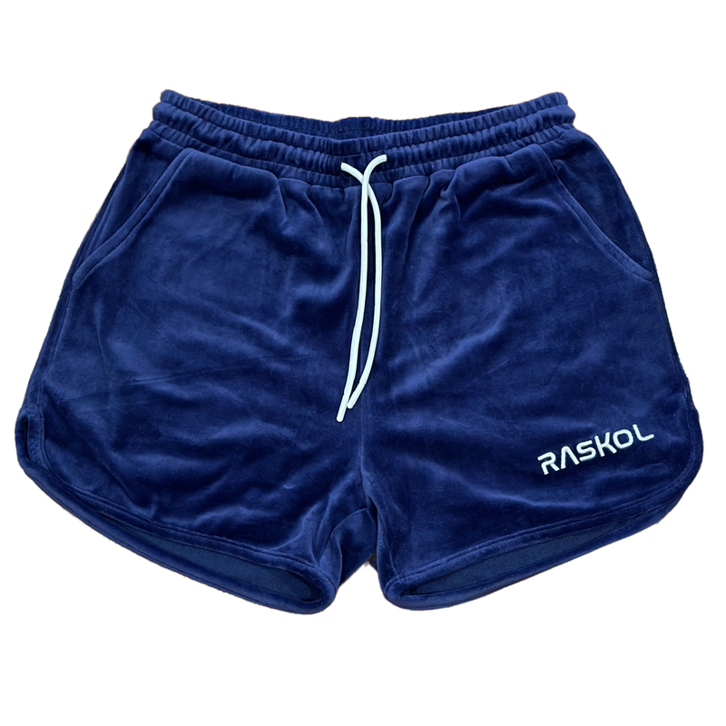 RASKOL Blue Velour Shorts (LIMITED EDITION)