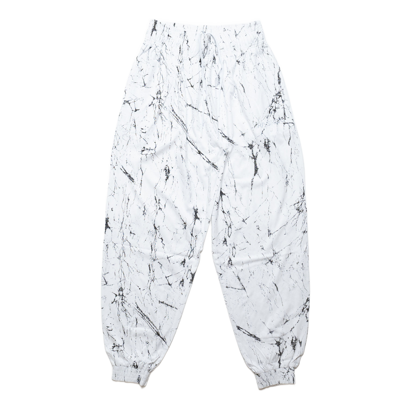 DUMP COVER 2.0 (WHITE MARBLE Parachute Pants)