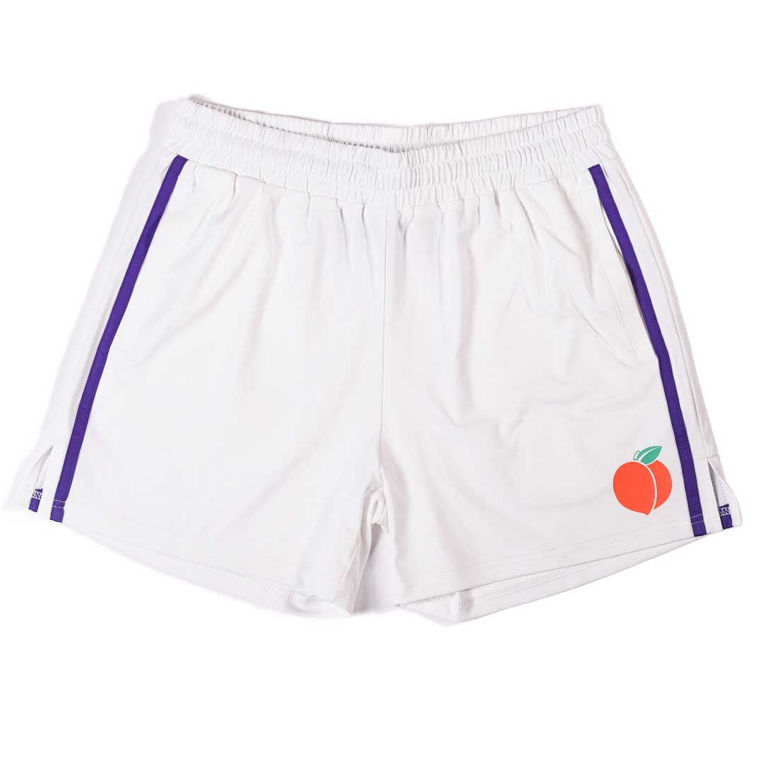 WHITE Peach Bodybuilding Shorts