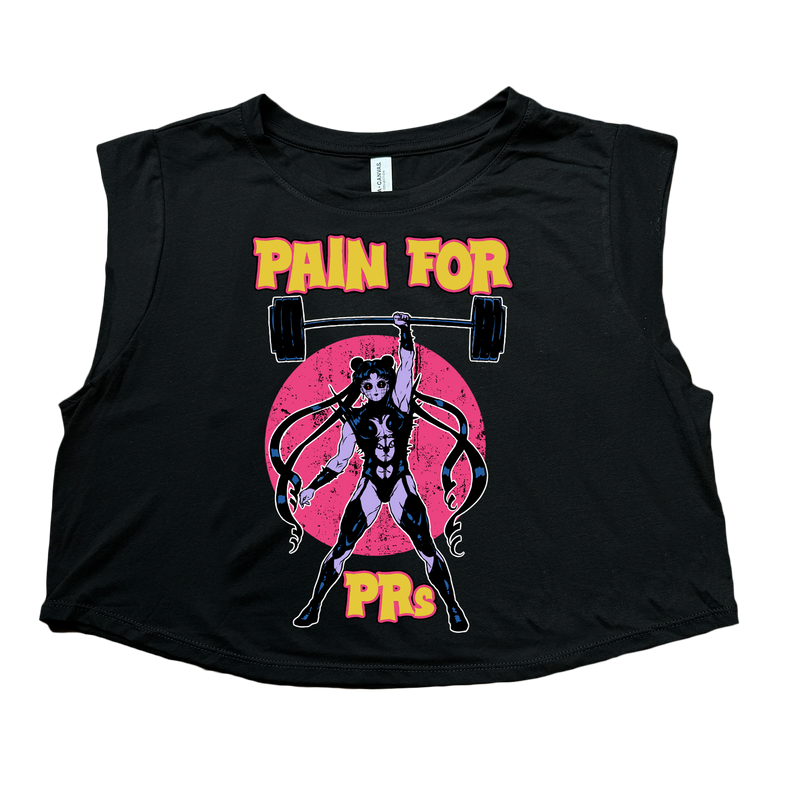 PAIN FOR PRs (Black Crop Top Tank LIMITED Edition)