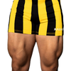 RASKOL Yellow Striped Bodybuilding Compression Shorts