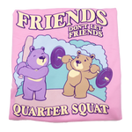 Friends Don't Let Friends Quarter Squat (Light Pink Classic Crewneck)