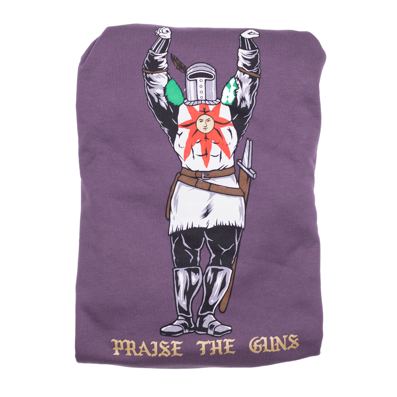 Praise The Guns (Royal Purple Comfy Crewneck)
